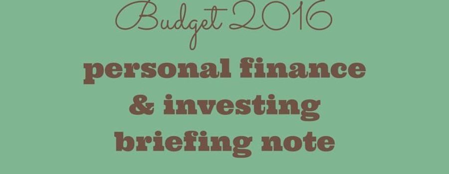 Budget 2016 Free Briefing Note