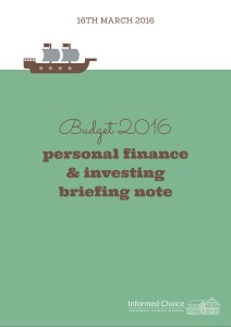 Budget 2016 Free Briefing Note