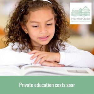 Private education costs soar