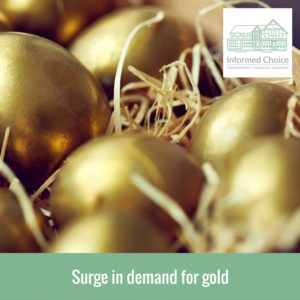 Surge in demand for gold