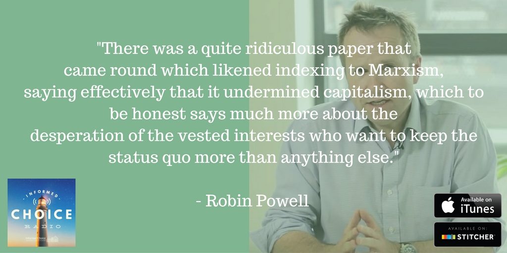 Robin Powell Evidence Based Investing Podcast Quote