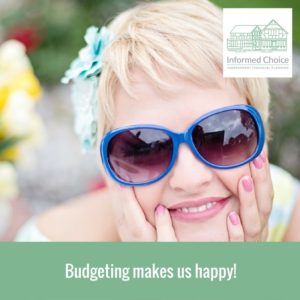 Budgeting makes us happy!