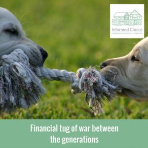 Financial tug of war between the generations