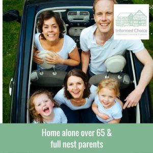 Home alone over 65 & full nest parents