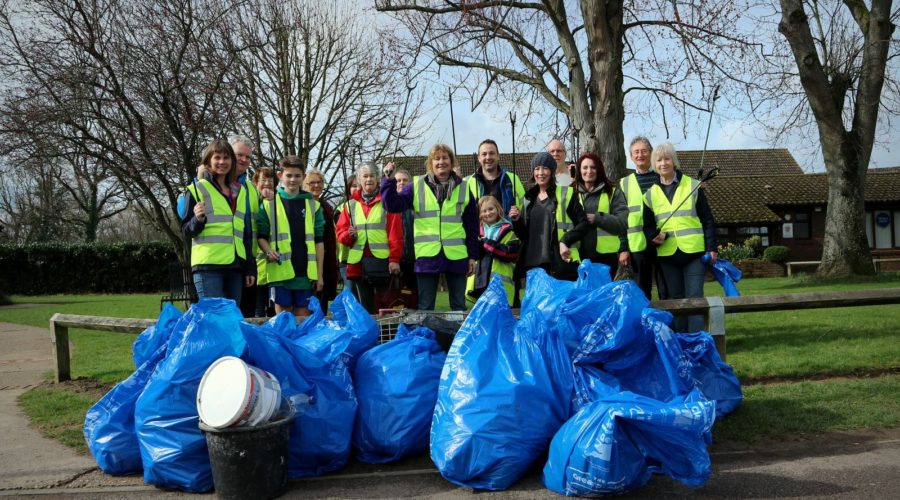 Helping tidy up Cranleigh