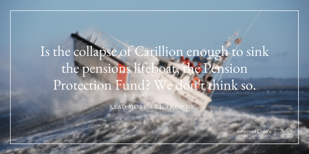 Carillion enough to sink the pensions lifeboat?