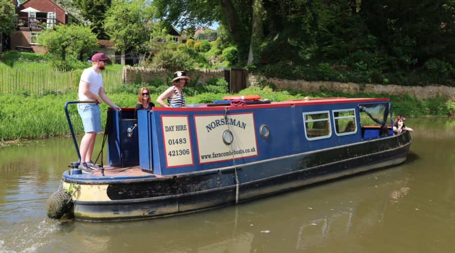 Working as a team to open lock gates